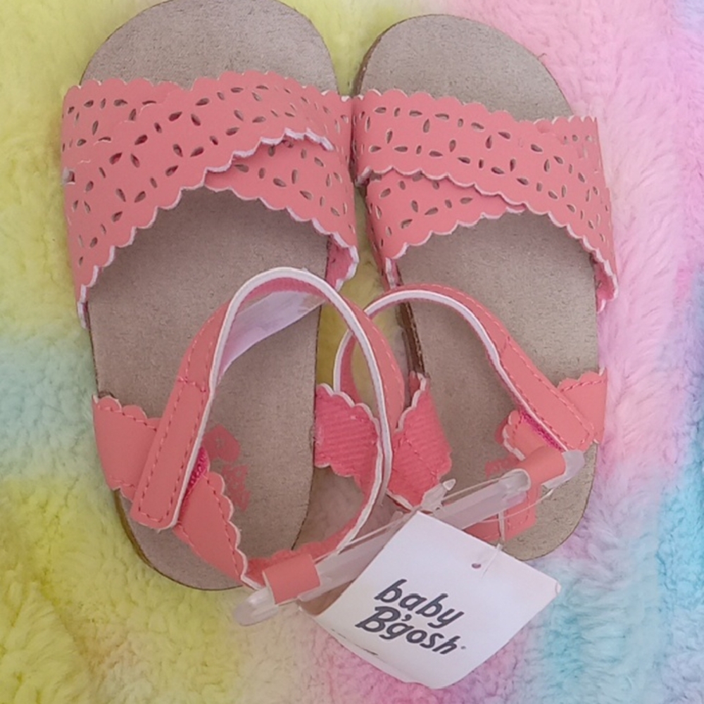 Oshkosh Pink Scalloped Sandals for Kids